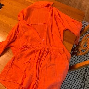 Short and button down set